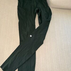 lululemon athletica Dark Green Leggings